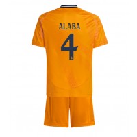 Real Madrid David Alaba #4 Fußballbekleidung Auswärtstrikot Kinder 2024-25 Kurzarm (+ kurze hosen)